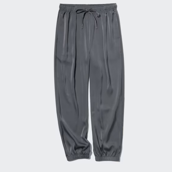 Uniqlo Satin Relaxed Drape Jogger Pants 2 Sets ~Small - Picture 7 of 7